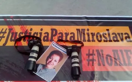 A dos años del asesinato de Miroslava, periodistas en Cd. Juárez exigen justicia