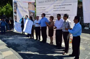 Libera Sedatu 2 mdp para rehabilitar el Parque Ahuehuete en Atlixco