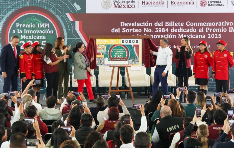 Premio IMPI a la Innovación Mexicana 2025 viaja por todo el país en billete de Lotería Nacional