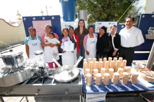 Menores de San Martín se benefician con equipo para desayunadores