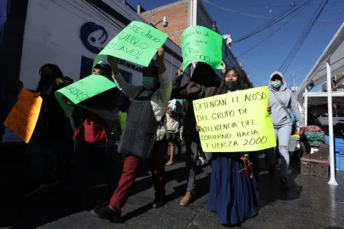 Manifestaciones crean caos vial en el Centro Histórico