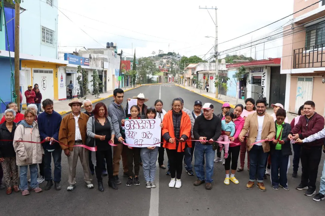 Vialidad rehabilitada en Atlixco