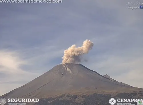 Actividad del volcán podría generar caída de ceniza en seis municipios de Puebla