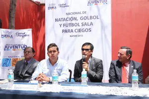 Presentan Nacional de Natación, Golbol y Futbol Sala para débiles visuales