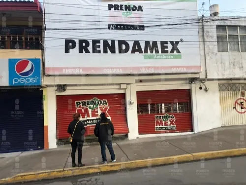 Dan cortinazo a Prendamex de Amalucan
