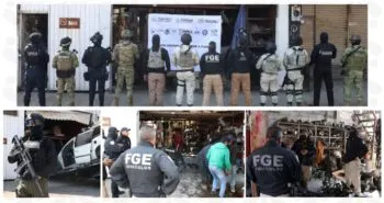 Despliega FGE operativo en la 46 Poniente para cumplir cateos por robo de autopartes