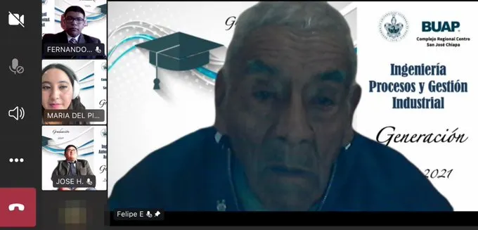 ¡Sí se pudo! A sus 84 años, don Felipe se gradúa como ingeniero