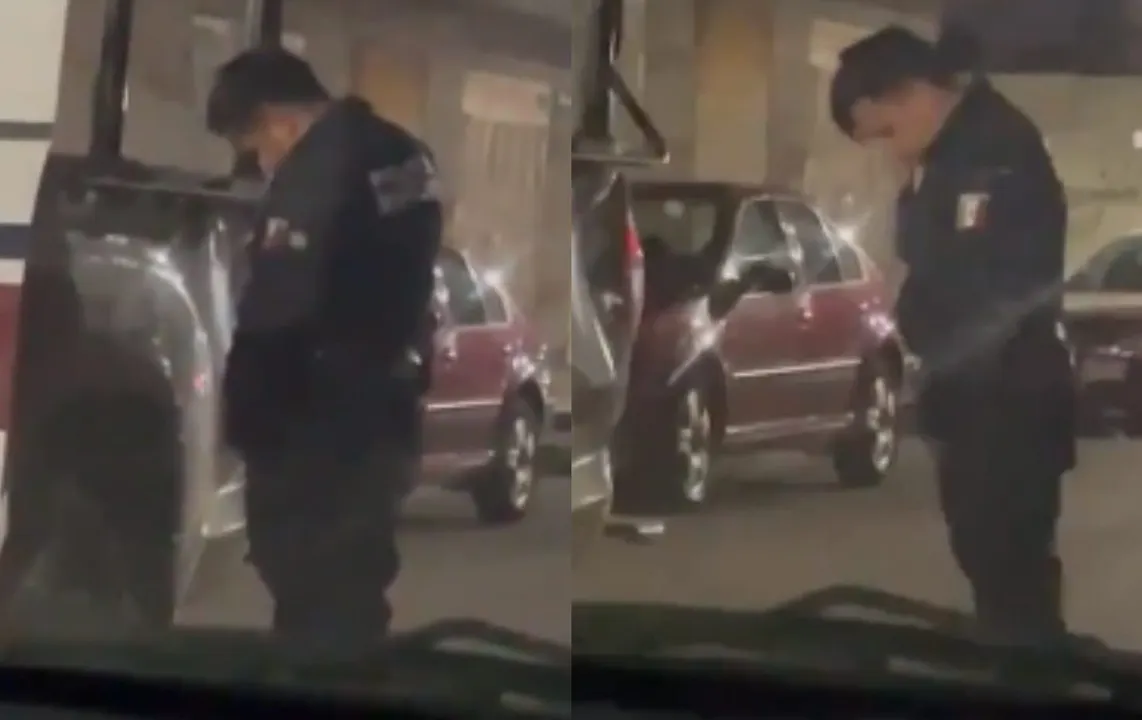 Policía de Amozoc exhibido