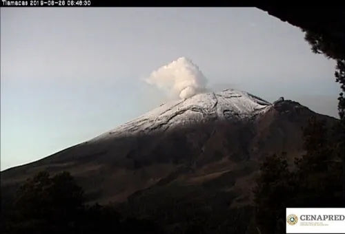 Sin variaciones significativas actividad del Popocatépetl