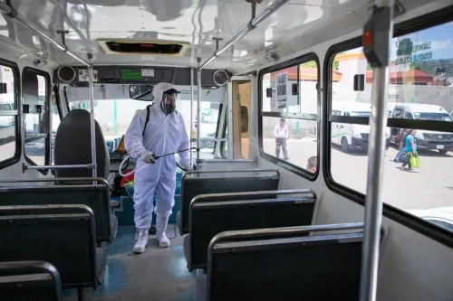 Verifica SMT limpieza de unidades de transporte en Zacatlán