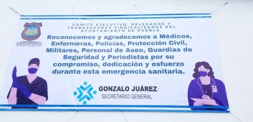 Reconoce sindicato Benito Juárez labor de personal de la salud por sus tareas en tiempos de Covid