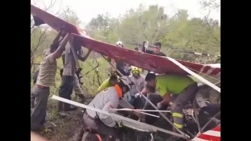 Una avioneta se estrelló en Nuevo León; se reportó un muerto y un lesionado