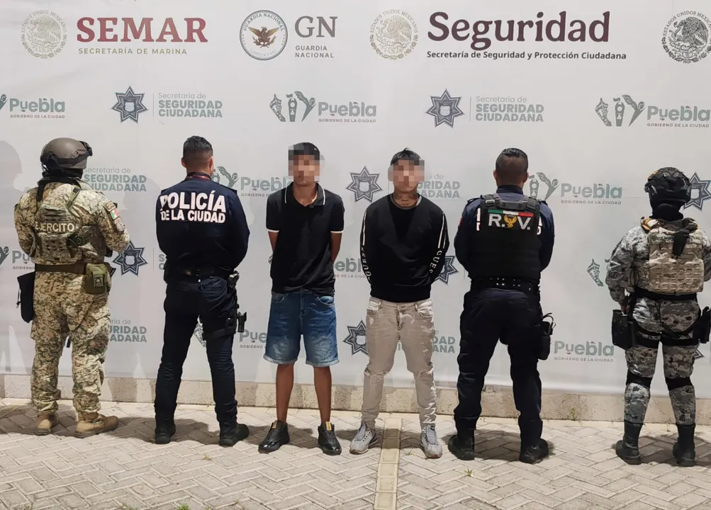 Detenidos robo con violencia