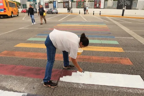 Desiste Rivera Vivanco de pintar cebras peatonales multicolores