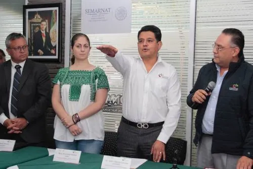 Filiberto Guevara rindió  protesta como delegado de la Conafor