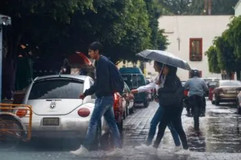 Se soltó la lluvia en Puebla capital a causa del frente frío número 1