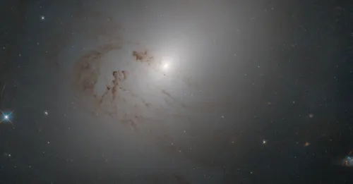 Agencia Espacial Europea fotografía galaxia lenticular