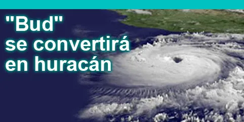 Tormenta tropical “Bud” se convertirá en huracán en las próximas horas