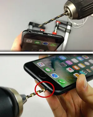 ¿En verdad hay gente que está taladrando su iPhone 7?