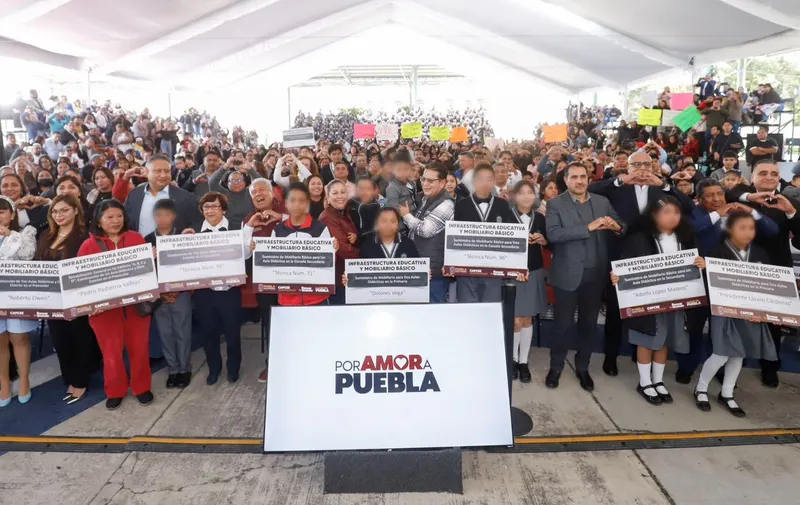 Puebla impulsa educación con inversión histórica en infraestructura y mobiliario escolar