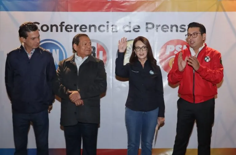Formalizan alianza PAN, PRI, PRD y PSI