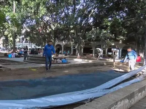 Levanta CNTE plantón de 24 días en Oaxaca…y deja “chiquero”