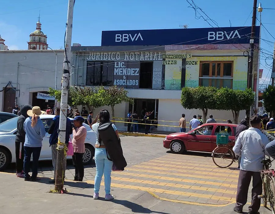 Asalto Bbva Huejotzingo
