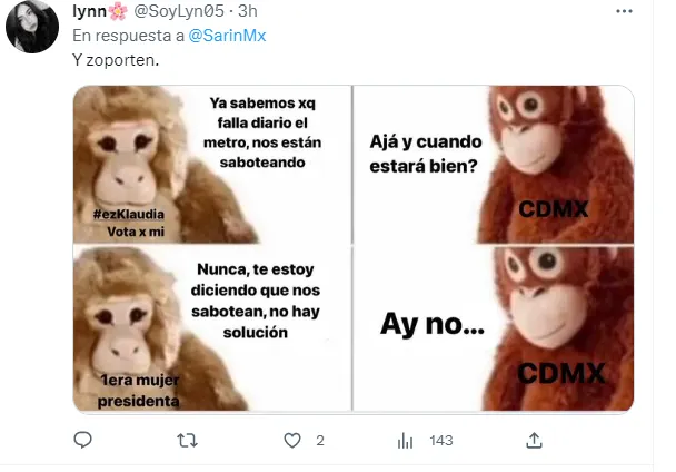 Reacciones en Twitter Metro