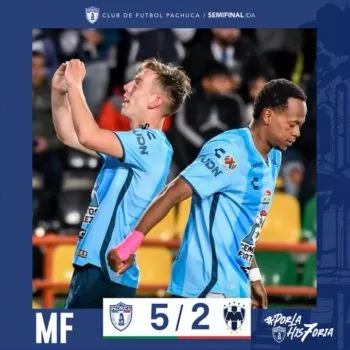 Rayados y Pachuca nos regalaron un duelo de siete goles