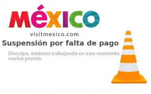 Suspenden página de VisitMexico por falta de pago