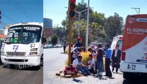 Vídeo:Ruta 72 atropella a peatón atrás de la Fiscalía