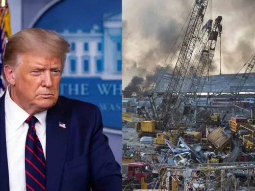 Explosión en Beirut fue ‘algún tipo de bomba’, dice Trump