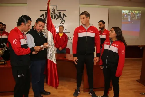 Abandera Patrón Sánchez a Delegación Deportiva que participará en los InterSUJ 2019