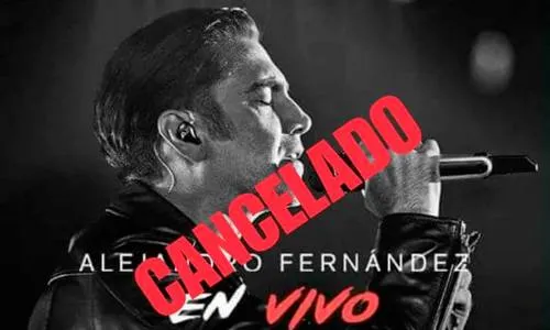Cancelan concierto de Alejandro Fernández en Puebla