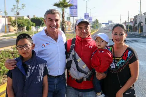 Tony Gali supervisa obras en San Pedro Cholula