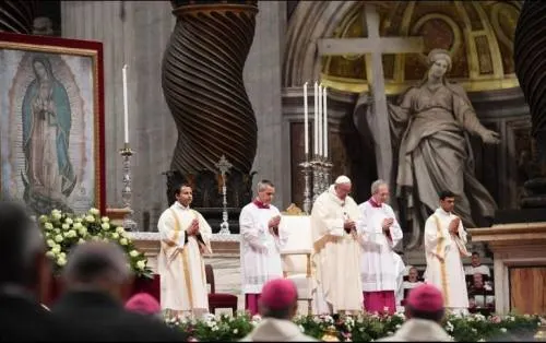 El Papa celebrará a la Virgen de Guadalupe en el Vaticano