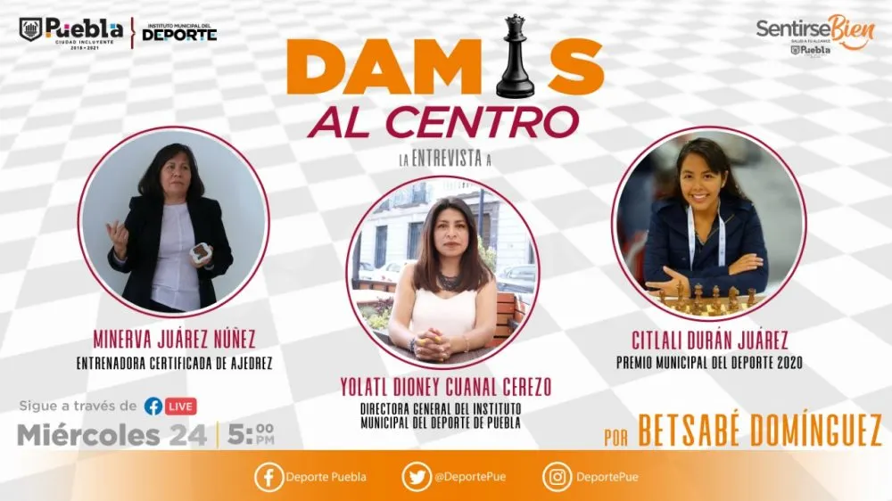 Ajedrecistas poblanas debaten la importancia del deporte ciencia en el municipio de Puebla