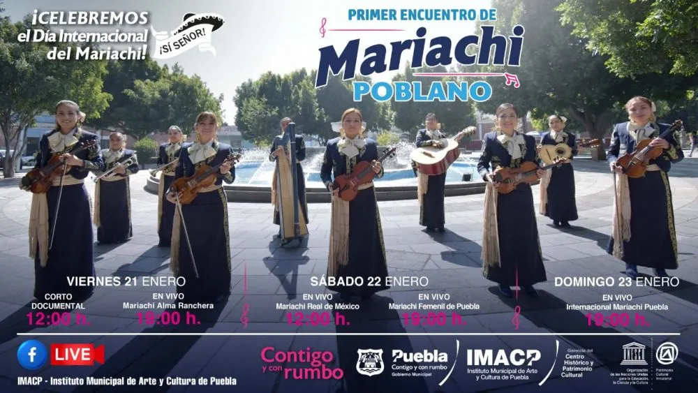 IMACP presenta el “primer encuentro de mariachi poblano ”