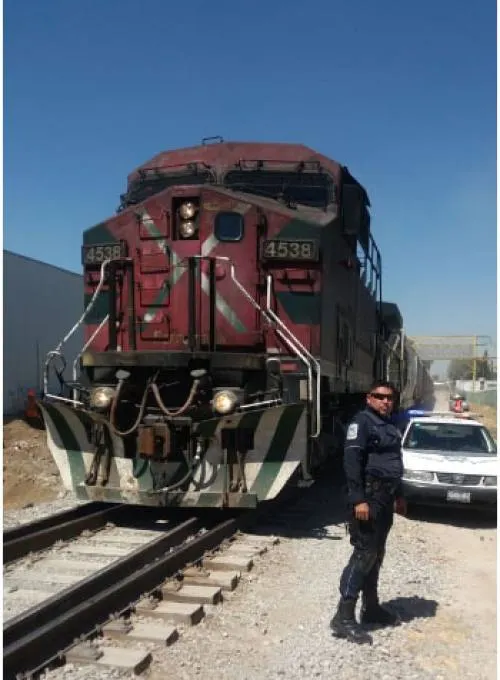 Frustra SSP saqueo a dos trenes en San Pablo Xochimehuacán