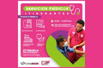Llegan Servicios Médicos Itinerantes a nuevos puntos de Puebla Capital