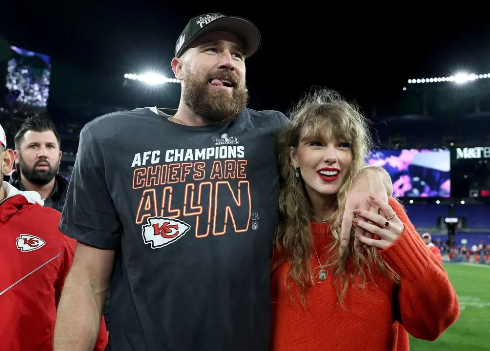 Travis Kelce y Taylor Swift / Foto: Redes