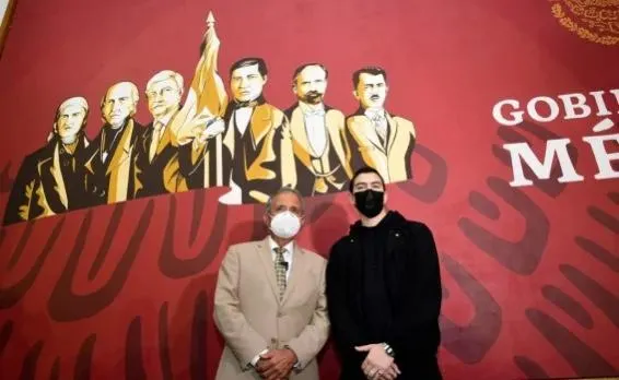 En Ayuntamiento de Culiacán exponen mural “La Cuarta Transformación”; incluyen a AMLO