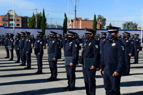 Egresan 92 nuevos policías de la Academia municipal de Puebla; 29 vehículos más para patrullajes