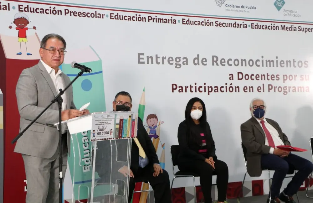 Reconocen SEP y SET labor de docentes participantes en programa “Puebla en casa”
