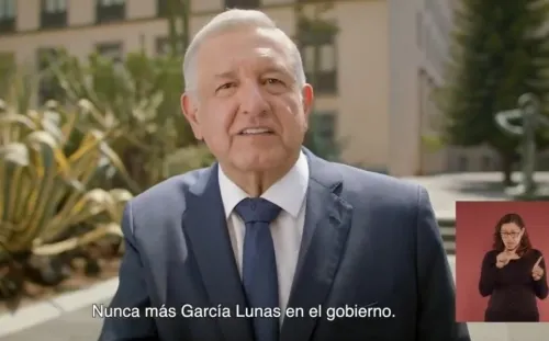 “Nunca más García Lunas en el gobierno”, dice AMLO previo a segundo informe