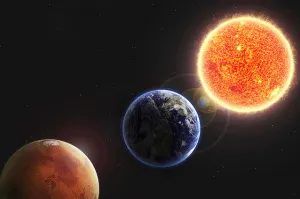 Marte, la Tierra y el Sol se alinearán a la perfección