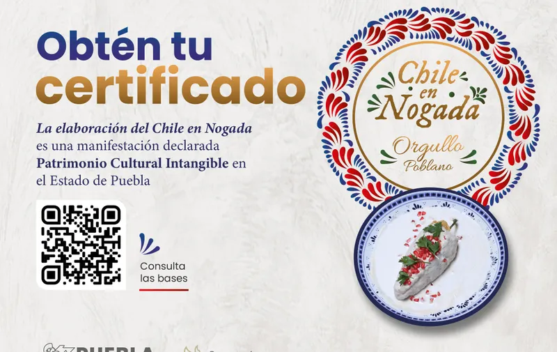 Emite gobierno de Puebla certificación “Chile en Nogada, Orgullo Poblano”