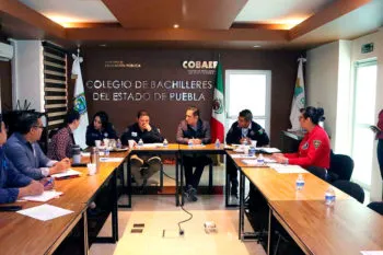 Refuerzan Colegio de Bachilleres del Estado de Puebla y SSP espacios seguros en aulas
