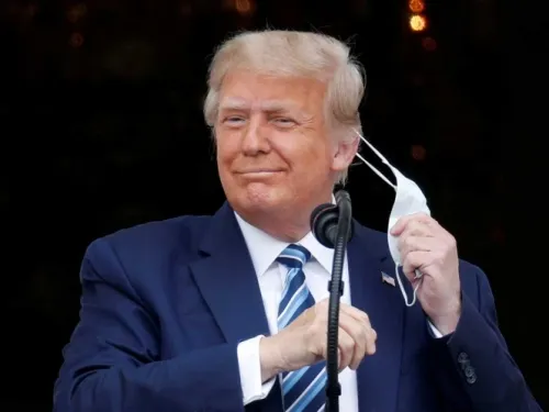 Presume Trump que es “inmune” al covid-19