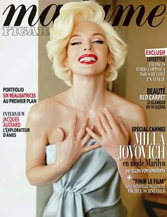 Milla Jovovich posa como Marilyn
